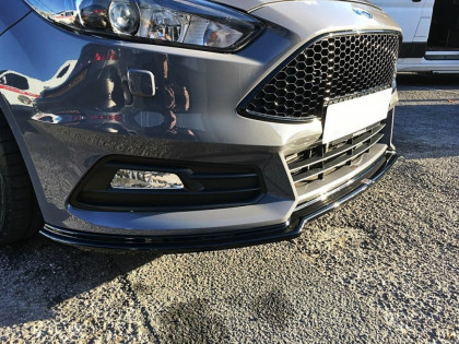Spojler pod nárazník lipa Ford Focus MK3 ST Model V.3 2015-2018 černý lesklý plast