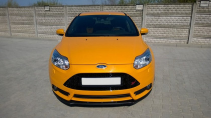 Spojler pod nárazník lipa Ford Focus MK3 ST před faceliftem černý lesklý plast