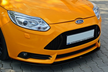 Spojler pod nárazník lipa Ford Focus MK3 ST před faceliftem V.2 12-14 černý lesklý plast