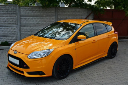 Spojler pod nárazník lipa Ford Focus MK3 ST před faceliftem V.2 12-14 černý lesklý plast