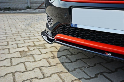 Spojler pod nárazník lipa Ford Focus MK3 ST-Line Facelift V.2 15-18 černý lesklý plast
