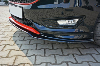 Spojler pod nárazník lipa Ford Focus MK3 ST-Line Facelift V.2 15-18 černý lesklý plast
