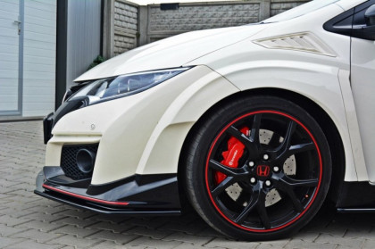 Spojler pod nárazník lipa Honda Civic IX Type R V.1 černý lesklý plast