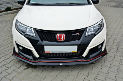 Spojler pod nárazník lipa Honda Civic IX Type R V.2 2015- černý lesklý plast