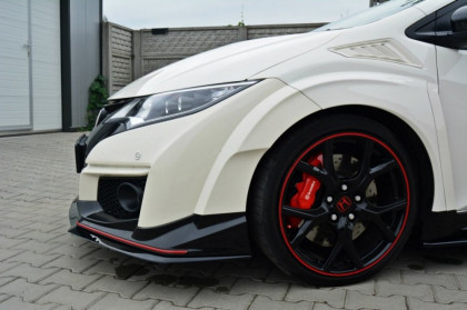 Spojler pod nárazník lipa Honda Civic IX Type R V.2 2015- černý lesklý plast