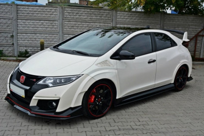 Spojler pod nárazník lipa Honda Civic IX Type R V.2 2015- černý lesklý plast