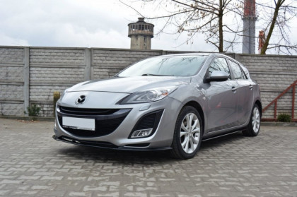 Spojler pod nárazník lipa Mazda 3 MK2 Sport před facelift černý lesklý plast