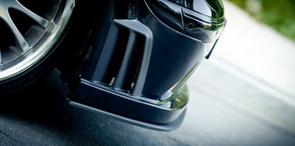 Spojler pod nárazník lipa Mercedes CLK W209 Black (SL Black Series Look) černý lesklý plast