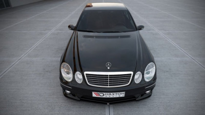 Spojler pod nárazník lipa Mercedes E-Class W211 AMG 06-09 facelift černý lesklý plast
