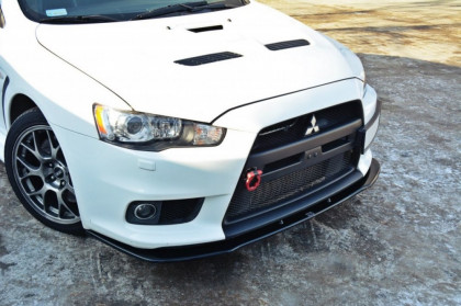 Spojler pod nárazník lipa Mitsubishi Lancer Evo X V.1 černý lesklý plast