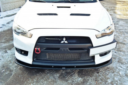 Spojler pod nárazník lipa Mitsubishi Lancer Evo X V.1 černý lesklý plast