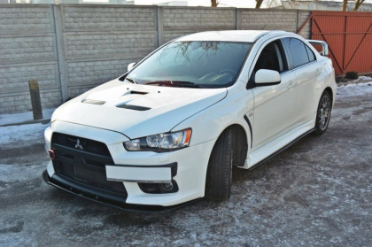 Spojler pod nárazník lipa Mitsubishi Lancer Evo X V.1 černý lesklý plast