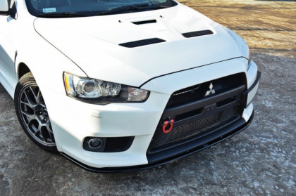 Spojler pod nárazník lipa Mitsubishi Lancer Evo X V.2 černý lesklý plast