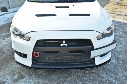 Spojler pod nárazník lipa Mitsubishi Lancer Evo X V.2 černý lesklý plast