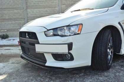 Spojler pod nárazník lipa Mitsubishi Lancer Evo X V.2 černý lesklý plast