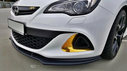 Spojler pod nárazník lipa Opel Astra J OPC / VXR V.1 černý lesklý plast