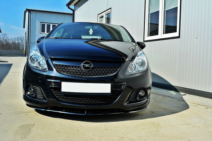 Spojler pod nárazník lipa Opel Corsa D (pro OPC / VXR) černý lesklý plast