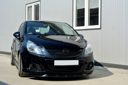 Spojler pod nárazník lipa Opel Corsa D Nurburg (pro OPC / VXR nárazník) černý lesklý plast