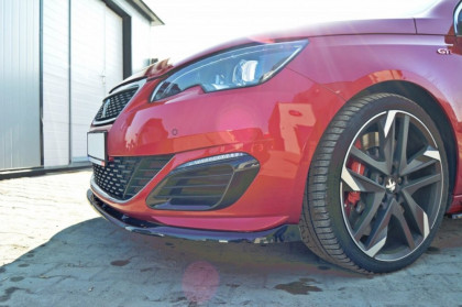 Spojler pod nárazník lipa Peugeot 308 II GTI V.2 15-18 černý lesklý plast