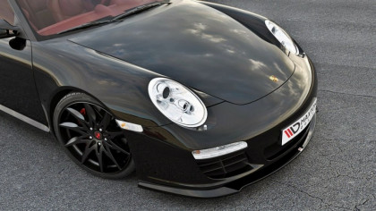 Spojler pod nárazník lipa Porsche 911 Carrera 997.2 Facelift Model černý lesklý plast