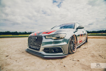 Spojler pod nárazník hybridní Audi S6 / A6 S-Line C7 carbon look