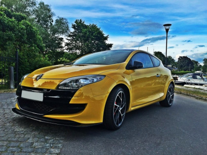 Spojler pod nárazník lipa Renault Megane III RS V.2 10-15 černý lesklý plast