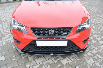 Spojler pod nárazník lipa Seat Leon III Cupra / FR černý lesklý plast