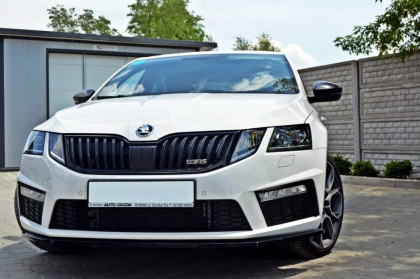 Spojler pod nárazník lipa Škoda Octavia III RS Facelift V.1 černý lesklý plast