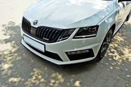 Spojler pod nárazník lipa Škoda Octavia III RS Facelift V.1 černý lesklý plast