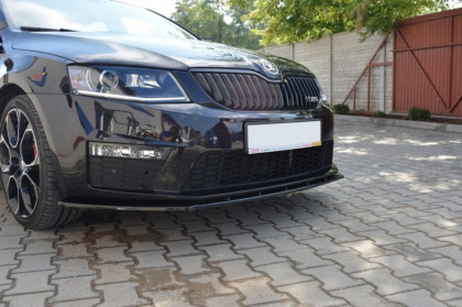 Spojler pod nárazník lipa Škoda Octavia III RS V.1 černý lesklý plast