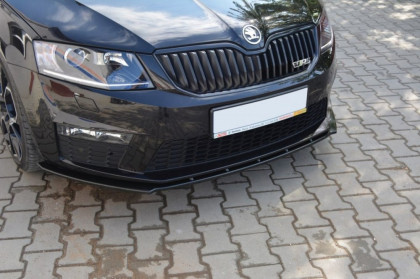 Spojler pod nárazník lipa Škoda Octavia III RS V.1 černý lesklý plast