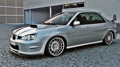 Spojler pod nárazník lipa Subaru Impreza MK2 WRX STI (hawkeye) černý lesklý plast