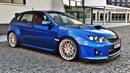 Spojler pod nárazník lipa Subaru Impreza MK3 WRX STI 11-14 černý lesklý plast