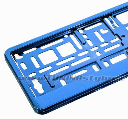Podložka pod SPZ BLUE metallic