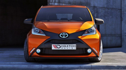 Spojler pod nárazník lipa Toyota Aygo MK2 černý lesklý plast