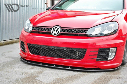 Spojler pod nárazník lipa VW Golf 6 (pro Golf GTI 35th) Ver.2 černý lesklý plast