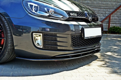 Spojler pod nárazník lipa VW Golf 6 GTI Ver.2 černý lesklý plast