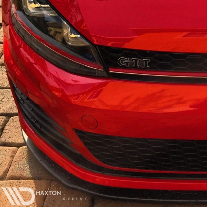 Spojler pod nárazník lipa Volkswagen Golf 7 GTI černý lesklý plast