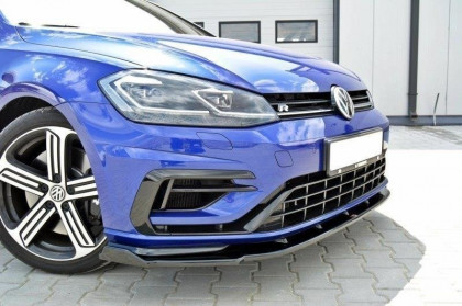 Spojler pod nárazník lipa Volkswagen Golf 7 R Po faceliftu V.1 černý lesklý plast