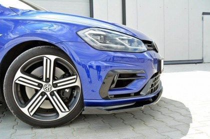 Spojler pod nárazník lipa Volkswagen Golf 7 R Po faceliftu V.1 černý lesklý plast