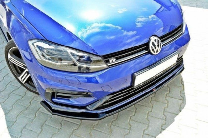 Spojler pod nárazník lipa VW Golf 7 R facelift V.2 černý lesklý plast