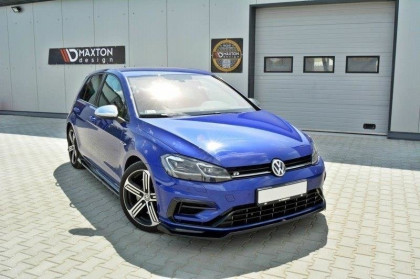 Spojler pod nárazník lipa VW Golf 7 R facelift V.2 černý lesklý plast