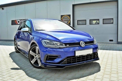 Spojler pod nárazník lipa VW Golf 7 R facelift V.2 černý lesklý plast