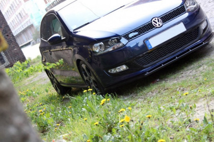 Spojler pod nárazník lipa Volkswagen Polo 5 černý lesklý plast