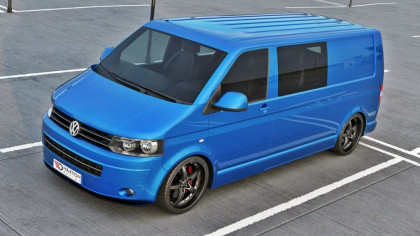 Spojler pod nárazník lipa VW T5 Facelift Ver.2 carbon look