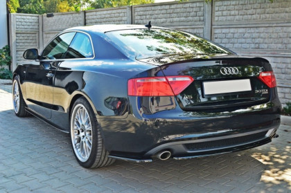 Splitter zadní, prostřední Audi A5 S-Line 07-11 (Bez žeber) carbon look