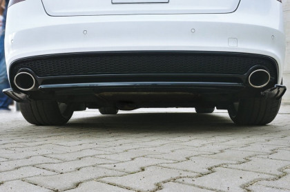 Splitter zadní, prostřední Audi A5 S-Line 11-15 (bez žeber) carbon look