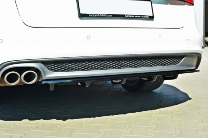 Splitter zadní, prostřední Audi A6 C7 S-Line Avant 11- carbon look