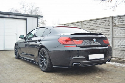 Splitter zadní, prostřední BMW 6 Gran Coupé M-Pack (Bez žeber) 2013- černý lesklý plast