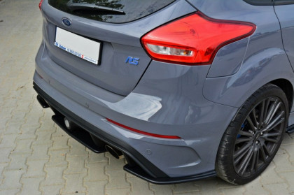 Splitter zadní, prostřední Ford Focus MK3 RS 2015 černý lesklý plast